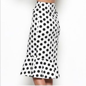 Skirts - Polka dot ruffle hem skirt Skirts - Polka dot ruffle hem skirt